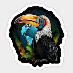 Hornbill Earth Day Sticker